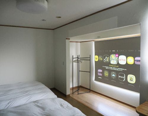 【5号棟】夜は映画館に早変わり！