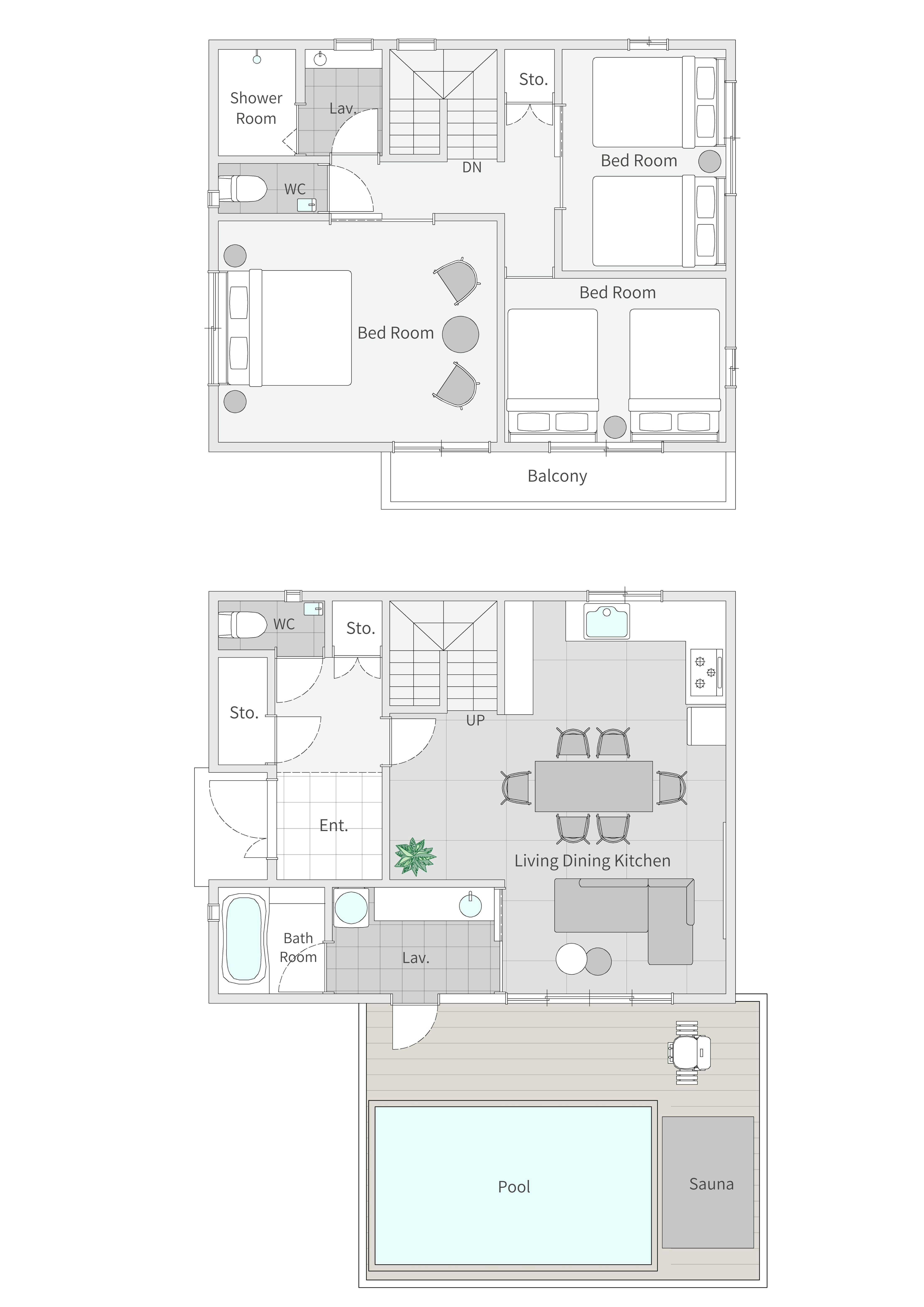 อาคาร E: แผนผังห้อง