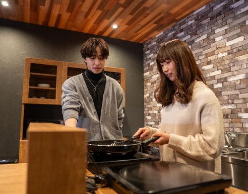 【施設】共用キッチン 滞在イメージ