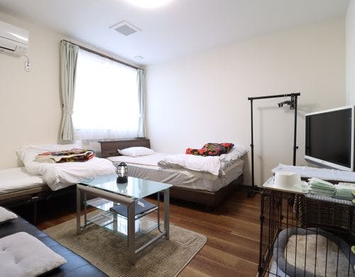 わんこと泊まれるツインのお部屋