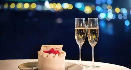 <SWEET ANNIVERSARY>ケーキ&スパークリングワイン(ビュッフェ朝食)