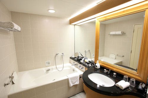 全室シャワーブースの付のバスルーム