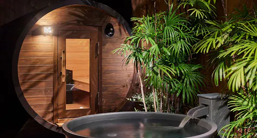 【貸切温泉&サウナ】源泉掛け流し露天風呂付プライベートサウナ70分利用権付プラン(朝食付)