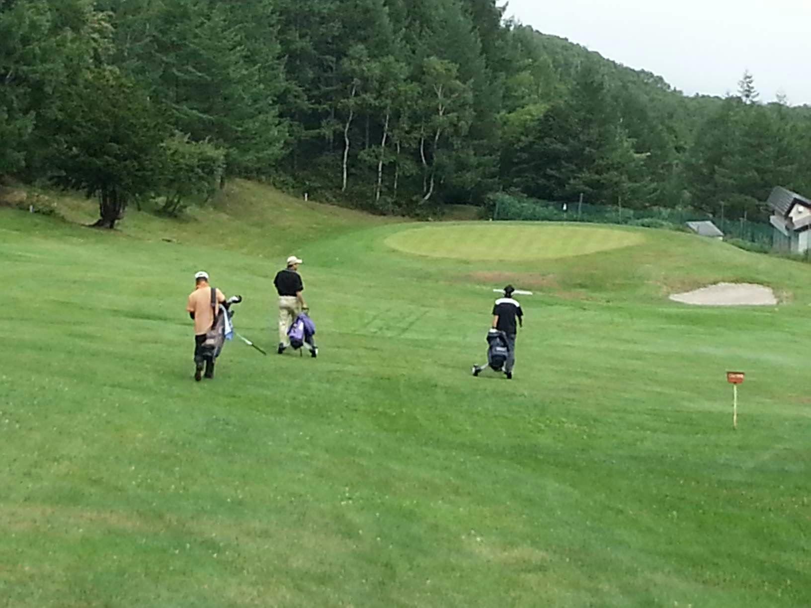 見晴らしが良い奥志賀高原ゴルフ場