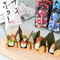 【朝食】好みの秋田米と具材のおむすび