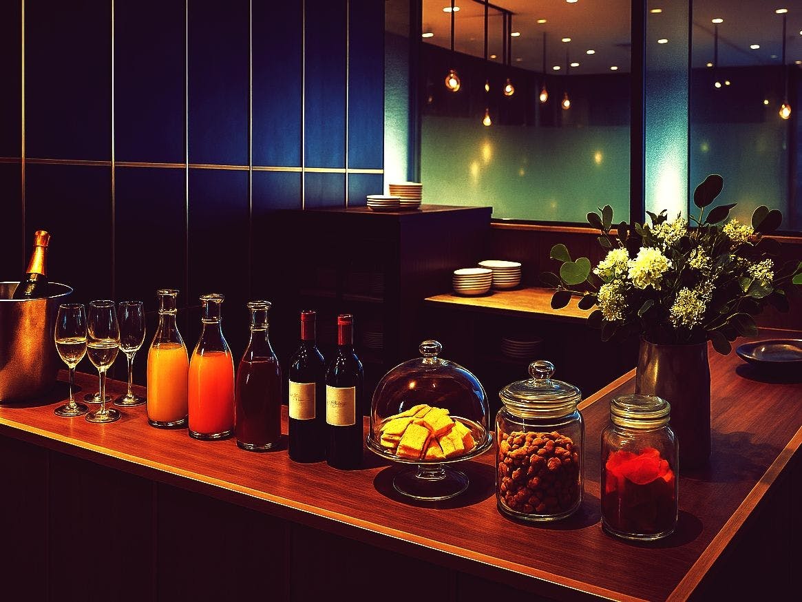 宿泊限定オプションのラウンジフリーフロー