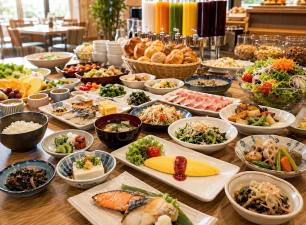 朝食バイキング