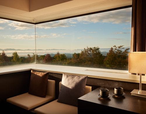 ベッドを２台設置したゲストルーム