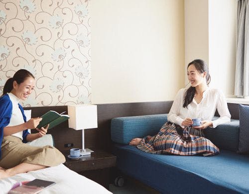 ベッドを3台設置したゲストルーム