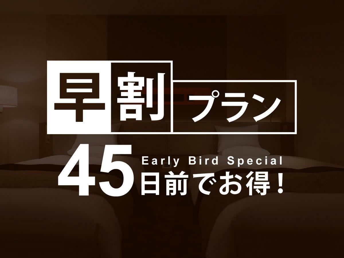 【早割45】45日前までの予約がお得に！早期割引プラン【カード決済限定】／素泊り