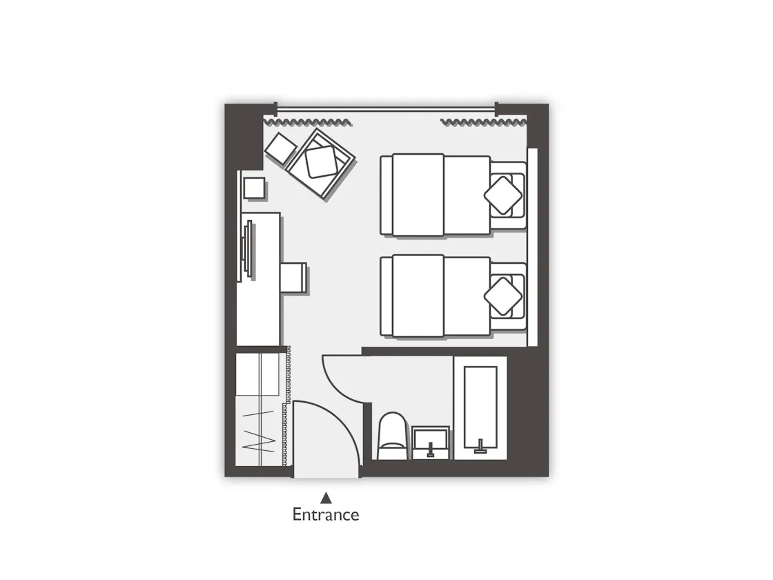 《南館》サウスタワーツイン 間取り図