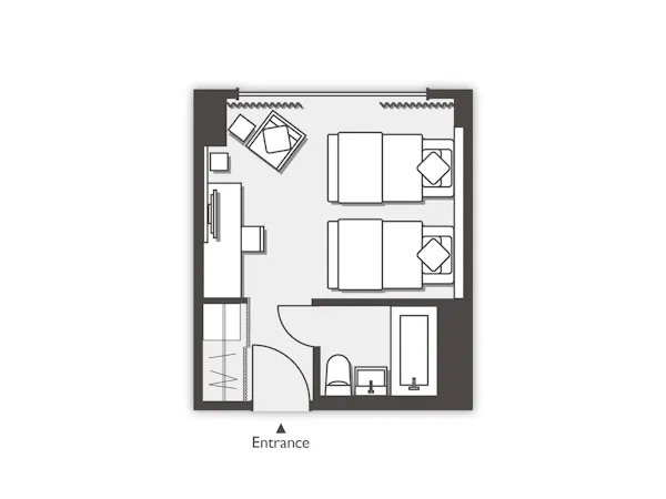 《南館》サウスタワーツイン 間取り図