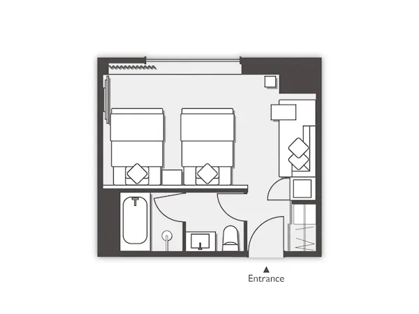 《南館》スーペリアツイン間取り図