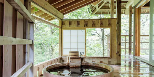 温泉山荘だいこんの花