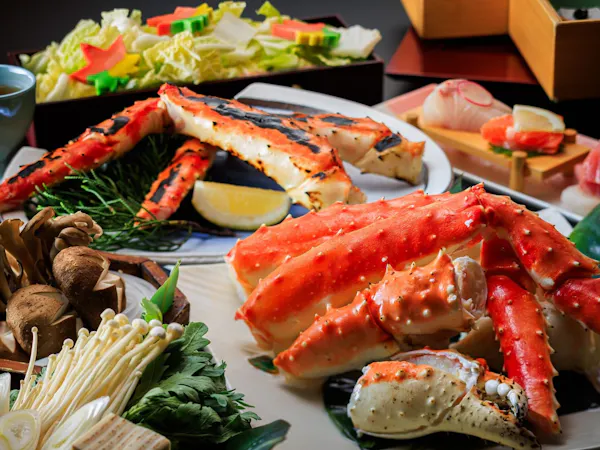 【12月~2月限定】冬の味覚「タラバ蟹」を贅沢に味わう季節の特選和会席・ダイニング夢寿美で夕食プラン