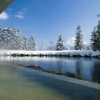 【露天風呂・冬】源泉かけ流し温泉