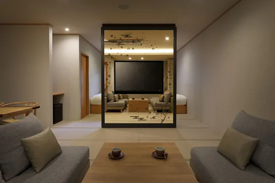 【花】半露天風呂付和洋室(本館つるや)