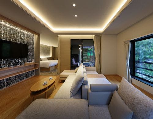 【天】檜木露天風呂付洋室（別邸美月庵）