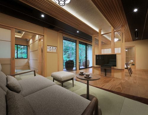 【富】檜露天風呂付和洋室（本館つるや）