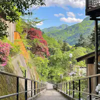 薬王寺までの階段