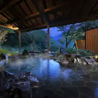 【貸切風呂】露天風呂「鹿覗きの湯」