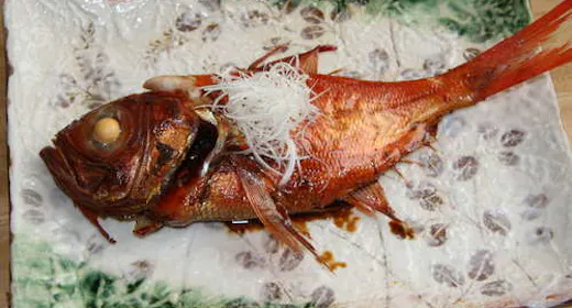 口の中でとろける食感を堪能…金目鯛姿煮付きプラン