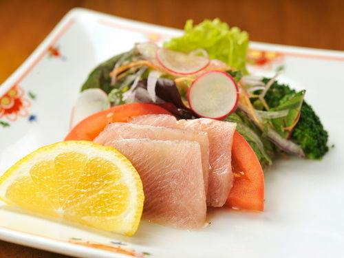 地魚の一品！「カルパッチョ」