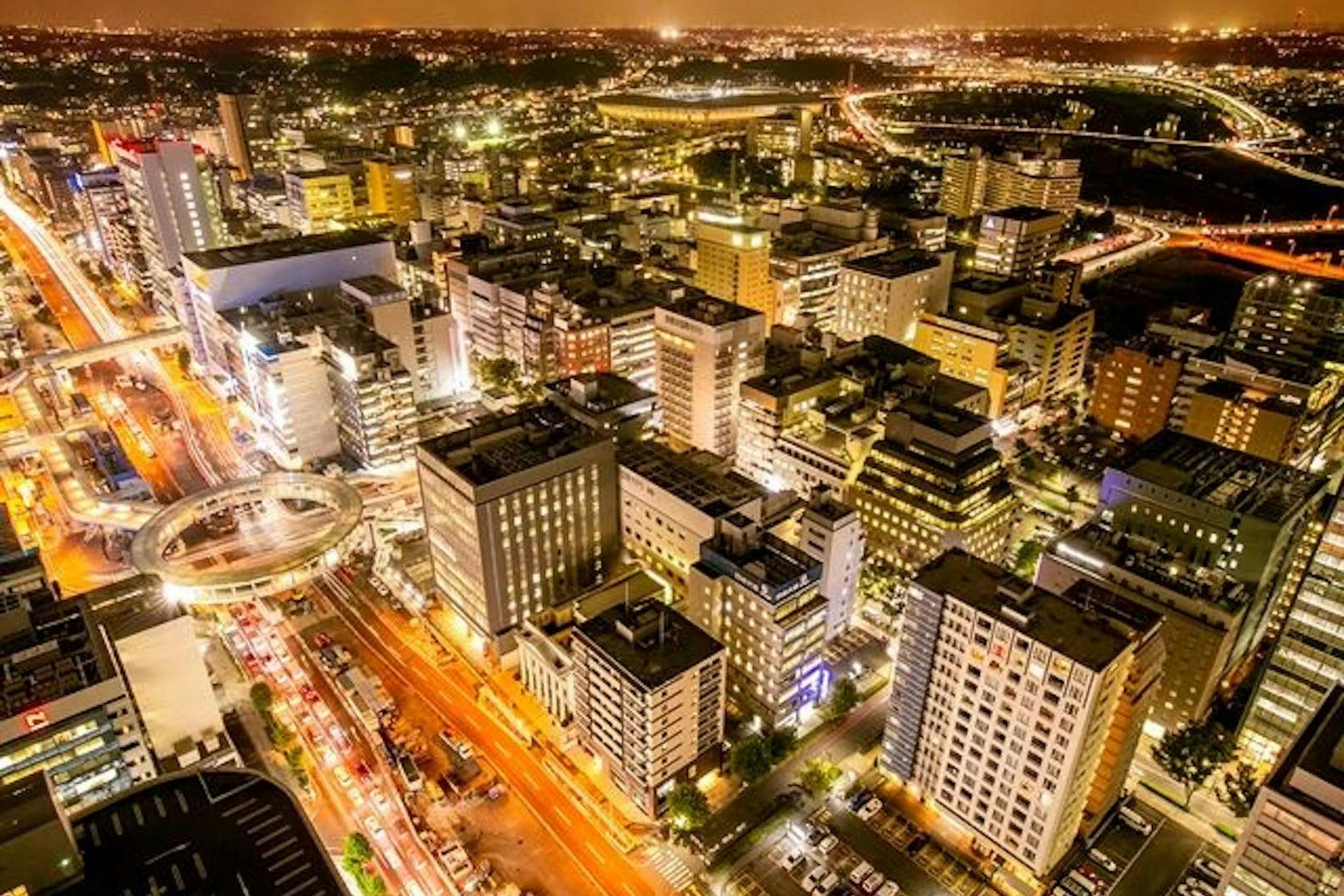 新横浜駅側の夜景(イメージ)