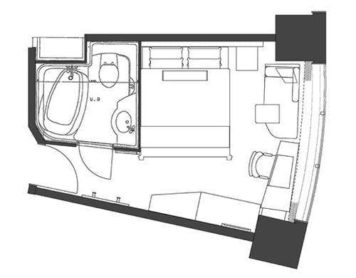 スカイビューダブル（16.9平米）昼
