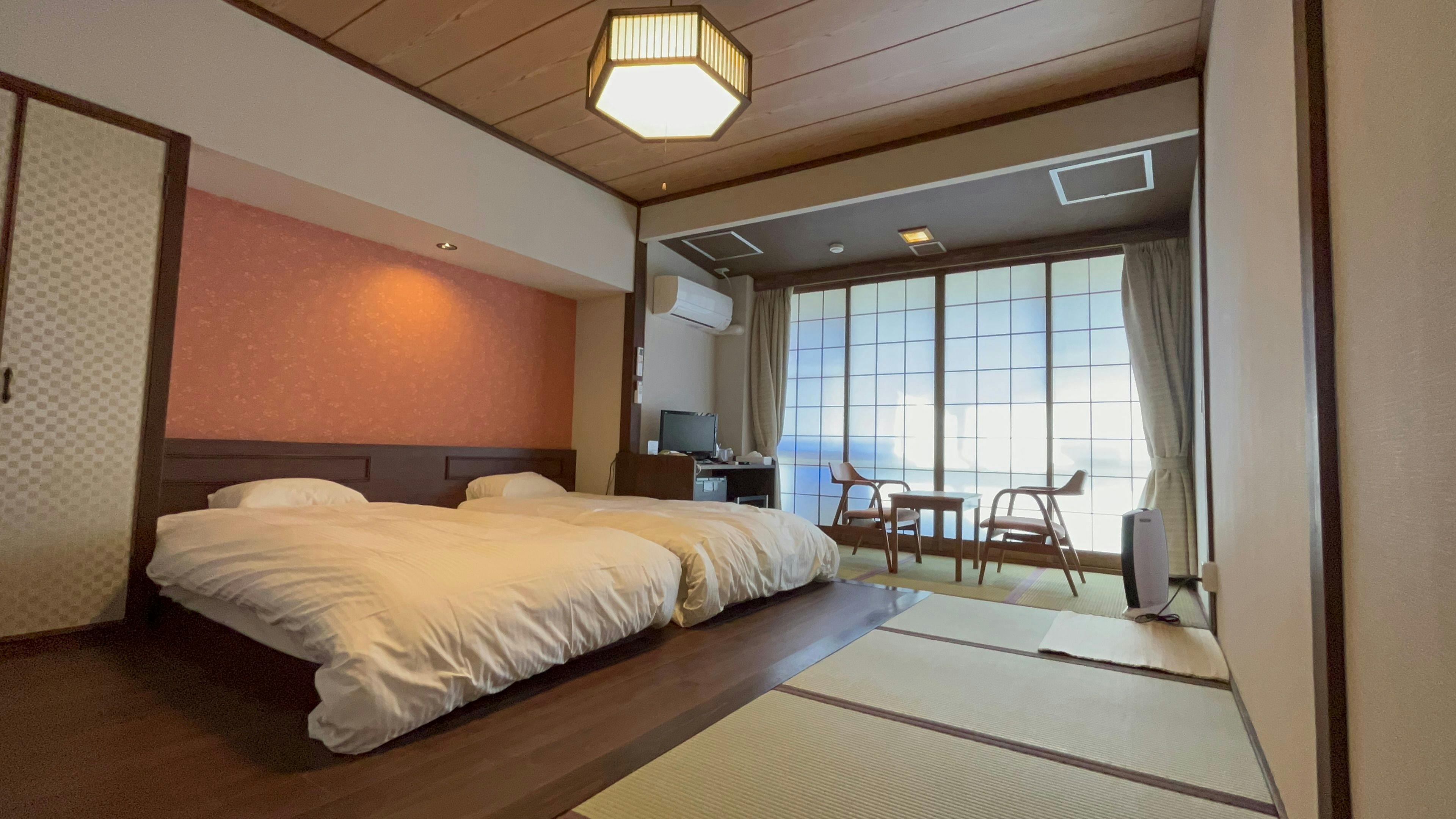 洋室＋４畳バスなし
ワイドシングル２台