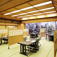 お客様間の空間をできるだけ取れる配置