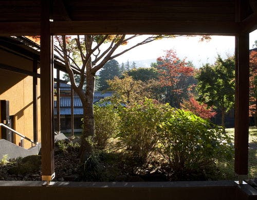 翠松園 中庭 秋の風景