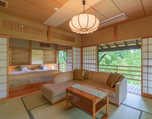 【離れ室生 庭園と竹林一望 】