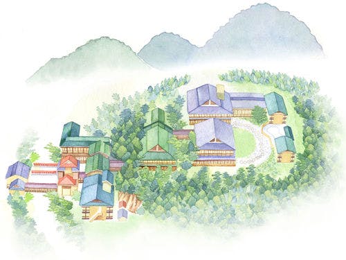 積善館の【本館】【山荘】【佳松亭】