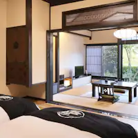 노천탕이 있는 일본식 및 서양식 객실, 다다미 약 11장 + 서양식 약 10장.