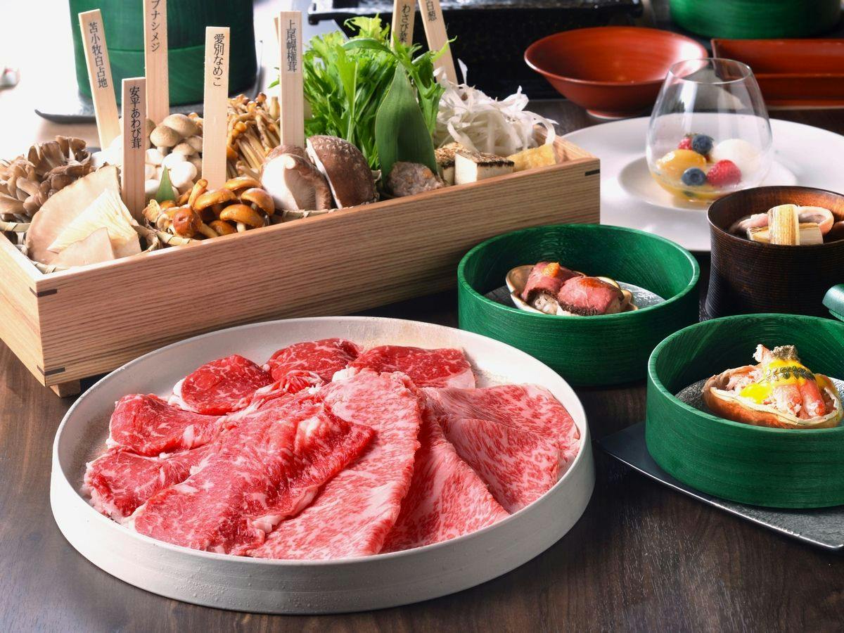 森の巣穴／しゃぶしゃぶ「牛肉」コース