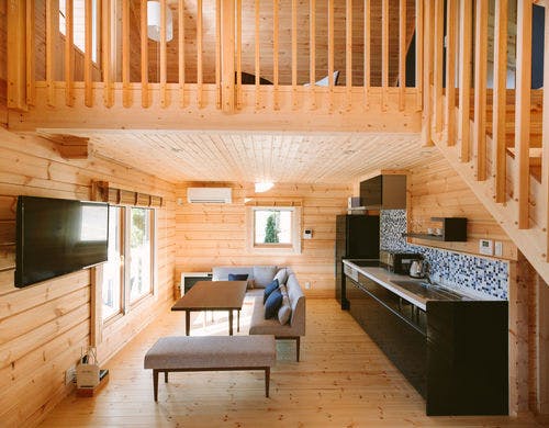 ログ２階建てグループ等にお勧めのロフト付