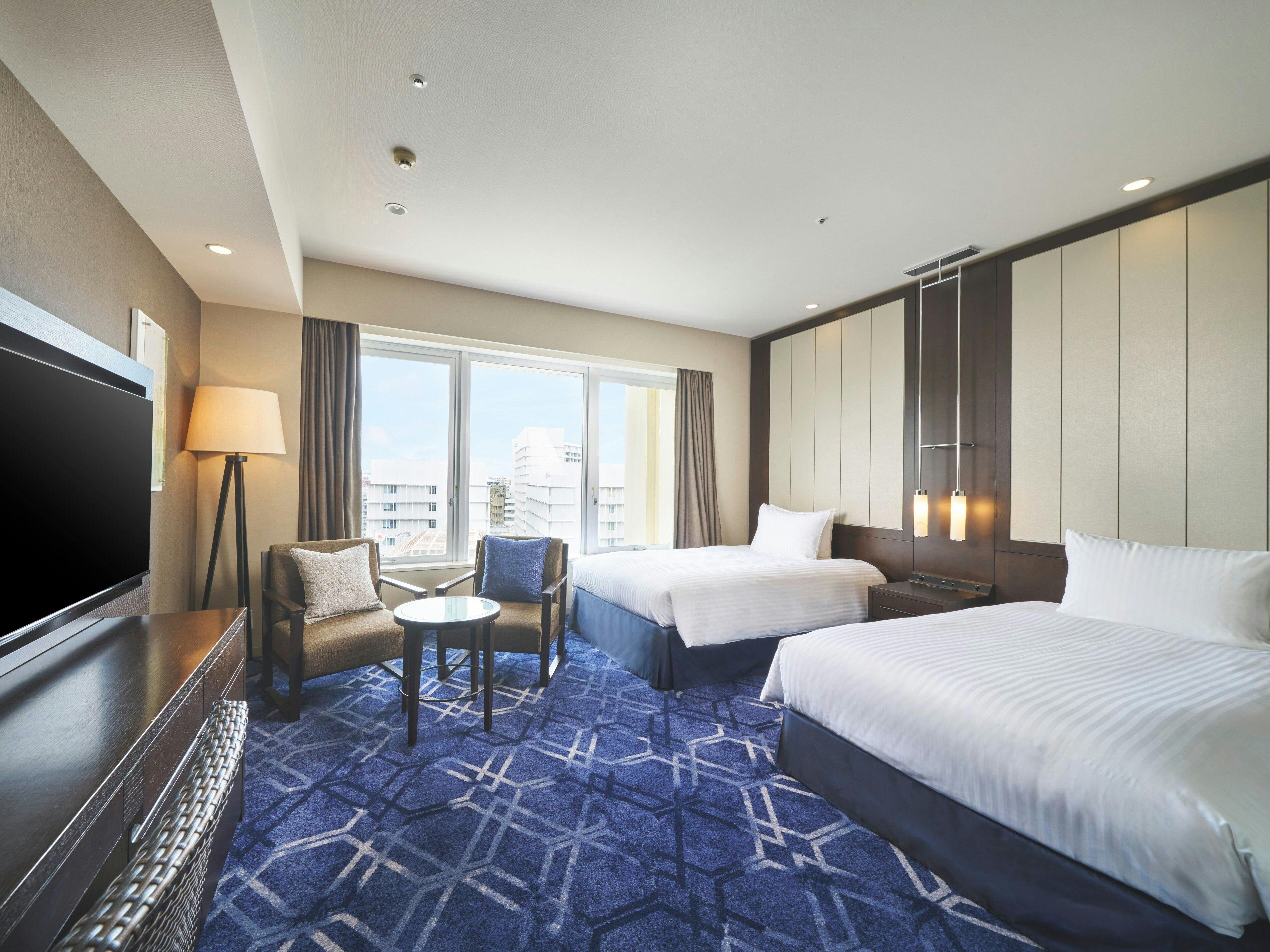 【ห้องพักปรับปรุงใหม่】ซิตี้วิวทวิน