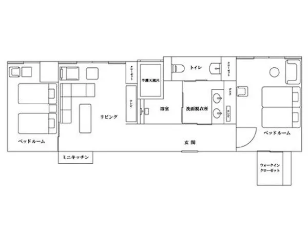 【桜客室】間取り図