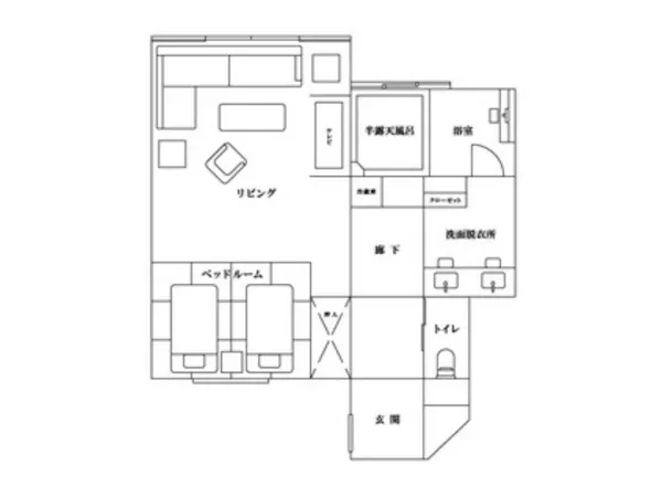 【鈴蘭 間取り図】