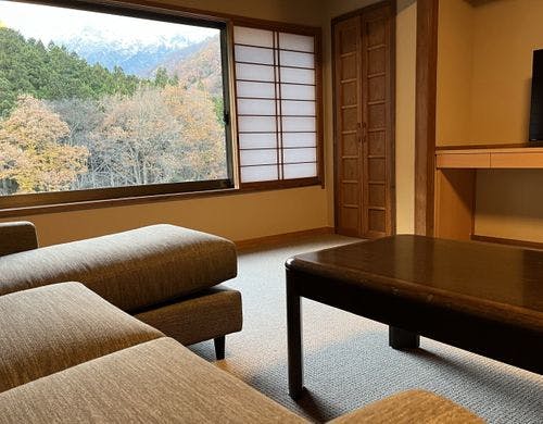 【桜】源泉かけ流し半露天付き４ベッド