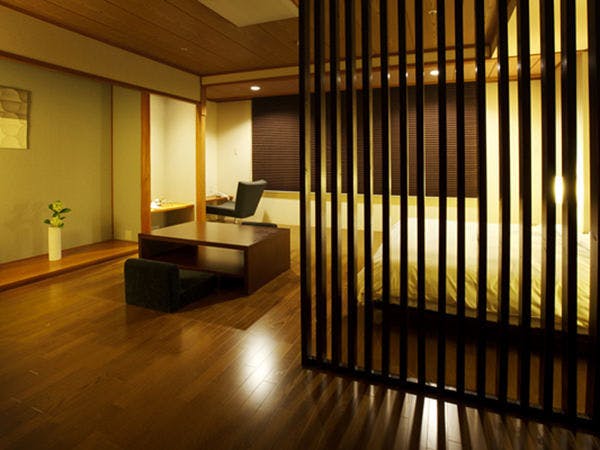 ห้องพักเตียงคู่สไตล์ญี่ปุ่นโมเดิร์น