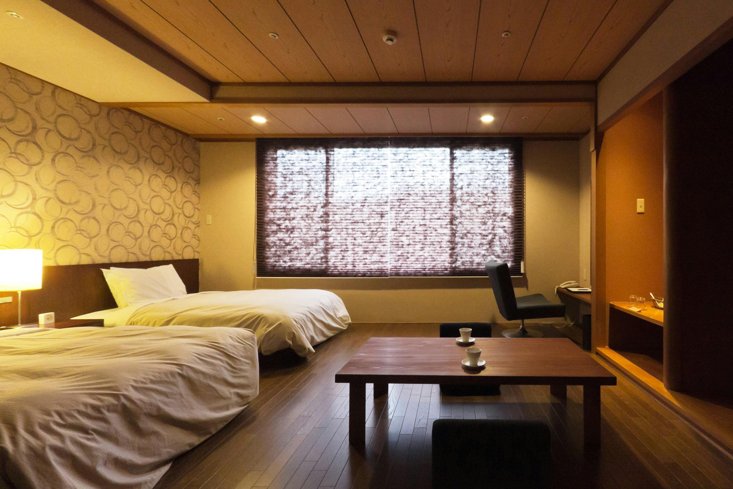 ห้องพักแบบทวินสไตล์ญี่ปุ่นโมเดิร์น