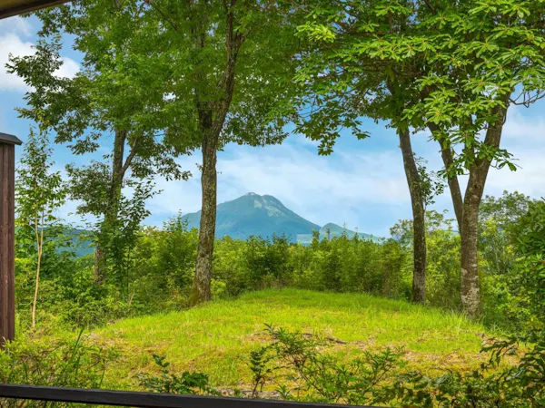 お部屋からは絶景の湯布院・由布岳が一望