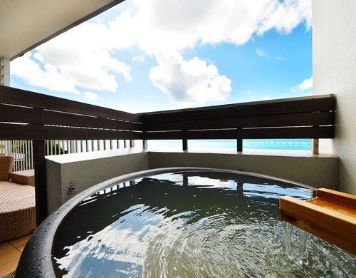 天然温泉が楽しめる客室露天風呂