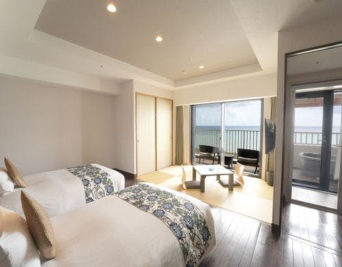 天然温泉が楽しめる客室露天風呂