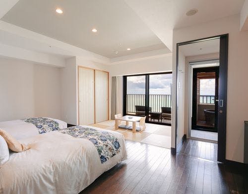 温泉露天風呂付和洋室オーシャンビュー