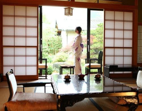 客室露天風呂一例
