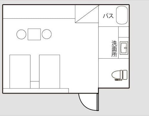 庭園を見下ろすゆったりとした空間。