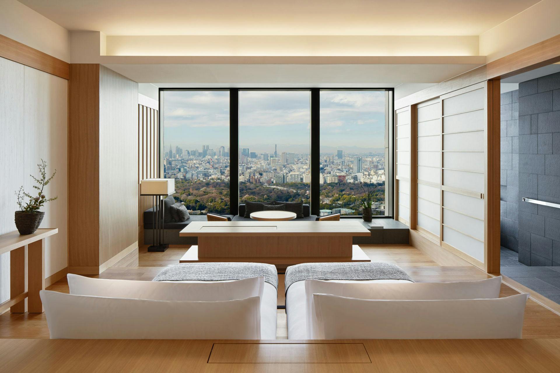 アマン 客室 アマン東京 - 極上の隠れ家・アマン東京のスイートで静謐な時間をお過ごしください／朝食付 - ガーデンビュースイート - ツイン（禁煙） -  宿泊予約は[一休.com]